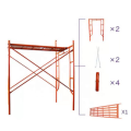 5.6&#39;7 &quot;Arc Walk-Thru Échafaudage en acier en zinc